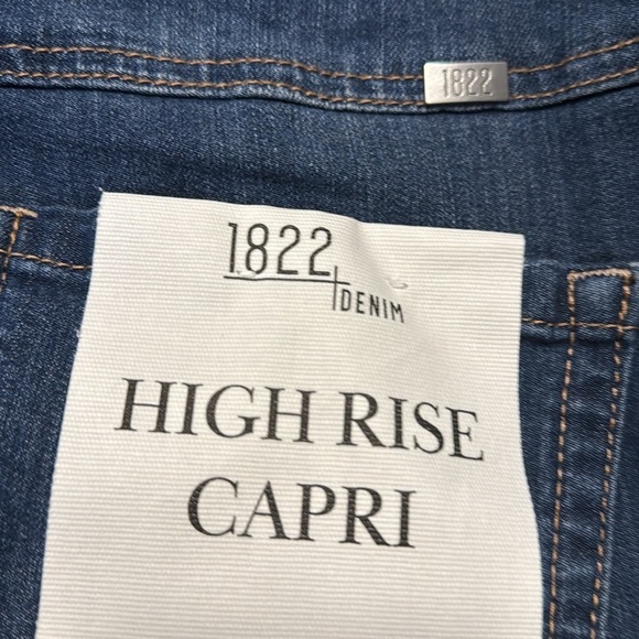 1822 Denim capris‎ stretch pull on denim jeans size 6/28 - Picture 6 of 7